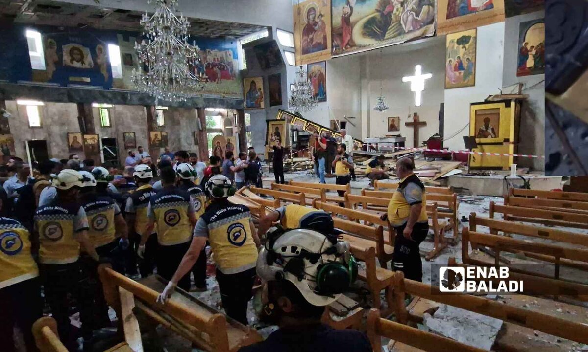 تفجير كنيسة مار إلياس بدمشق: رابطة الصحفيين تدعو إلى التهدئة وتجنب التحريض الطائفي