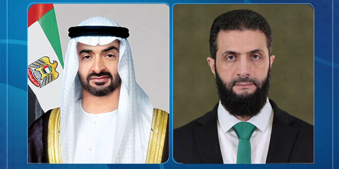 الرئيس الأسد يهنئ رئيس الإمارات بعيد الأضحى في اتصال هاتفي
