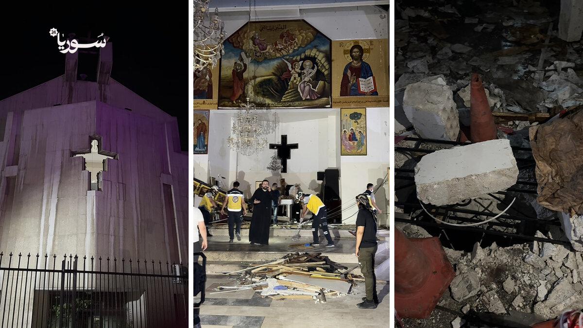 تفاصيل مروعة من داخل كنيسة الدويلعة بعد التفجير الإرهابي: شهادات وصور مأساوية تنقلها سوريا 24