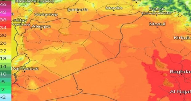 توقعات الطقس في سوريا: ارتفاع حاد في الحرارة مع احتمال أمطار خفيفة في مناطق محدودة