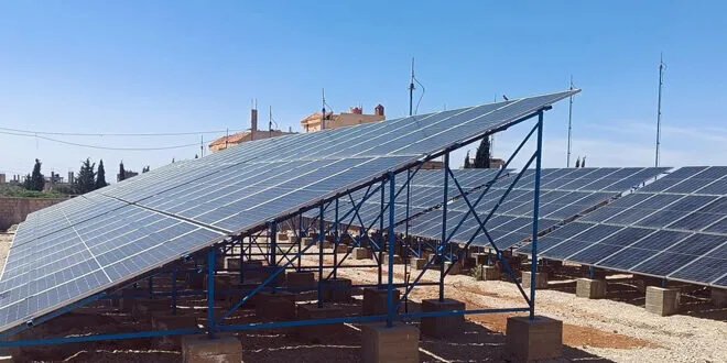 درعا: منظومة طاقة شمسية تضيء مستقبل مياه الشرب في بلدة السهوة