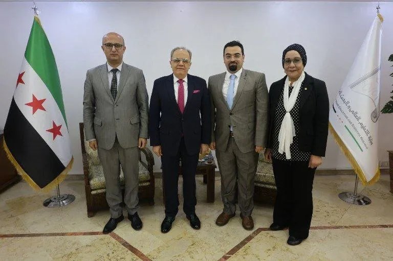 وزير التعليم العالي يبحث مع مؤسسة ألمانية تطبيق العدالة الانتقالية في سوريا