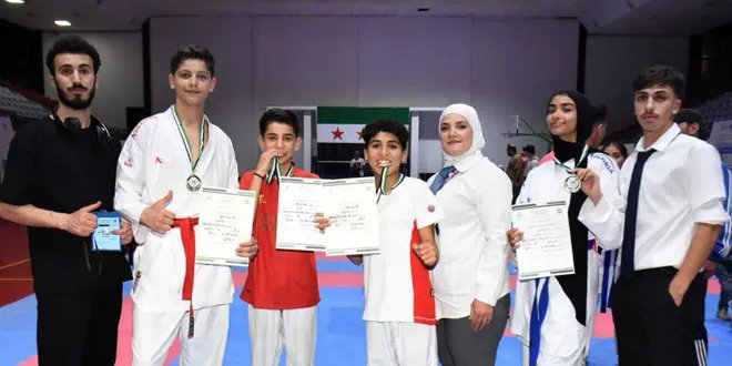 أكثر من 500 لاعب يتنافسون في ختام بطولة الجمهورية للكاراتيه بدمشق