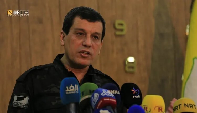 مظلوم عبدي يعزي بضحايا تفجير كنيسة مار إلياس في دمشق ويؤكد على وحدة الصف ضد داعش