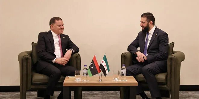 ليبيا تجدد دعمها لسوريا وتعلن تفعيل اللجنة المشتركة لتعزيز التعاون الثنائي