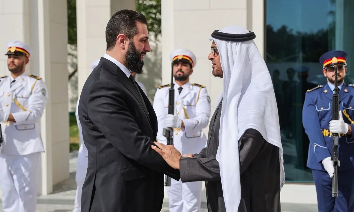 الشرع يختتم زيارته للإمارات بتأكيد على التعاون ودعم المرحلة الانتقالية في سوريا