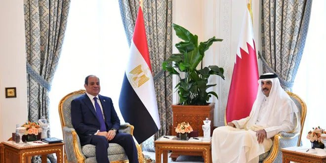 مصر وقطر تتفقان على ضرورة الحفاظ على وحدة واستقرار سوريا ودعم شعبها