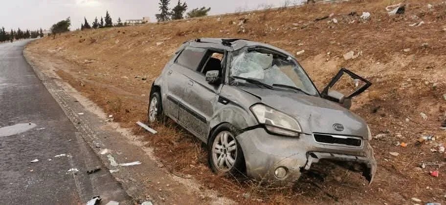 إدلب: إصابات في حوادث سير متعددة نتيجة الأحوال الجوية الماطرة