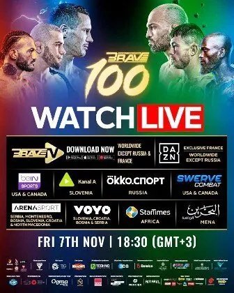 BRAVE CF 100: تغطية عالمية غير مسبوقة للحدث التاريخي من البحرين