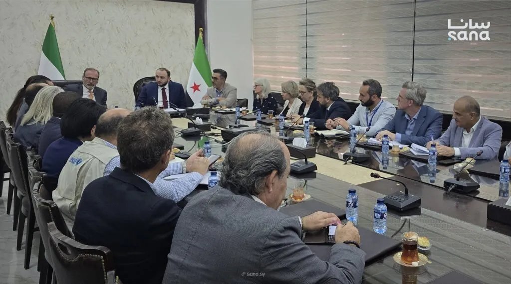 محافظ حمص يبحث مع وفد ألماني آليات دعم مشاريع التعافي وإعادة الإعمار