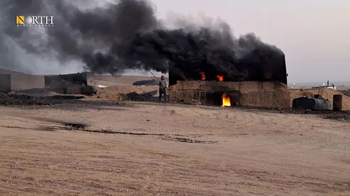 الأسايش تنهي وجود حراقات النفط البدائية في ريف دير الزور استجابة لمخاوف التلوث