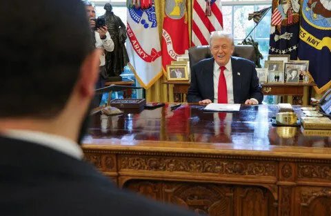 ترامب يشيد بالشرع ويتوقع اتفاقاً سورياً إسرائيلياً: سنسعى لنجاح سوريا