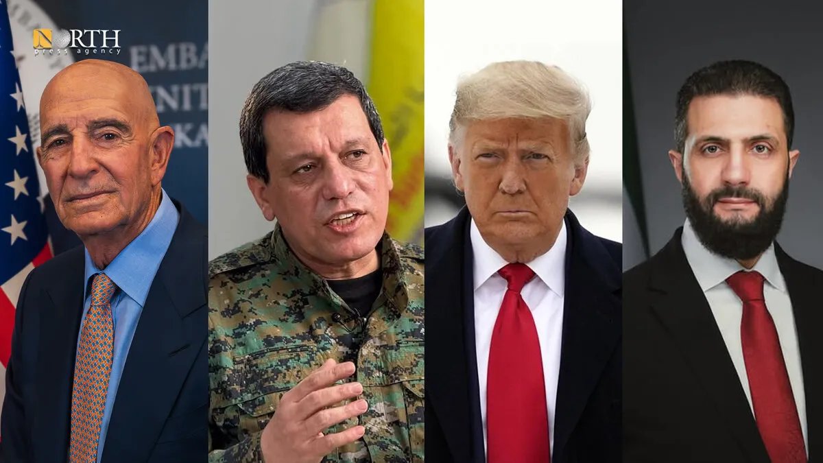 باراك يطلع عبدي على تفاصيل لقاء ترامب والشرع حول سوريا وداعش