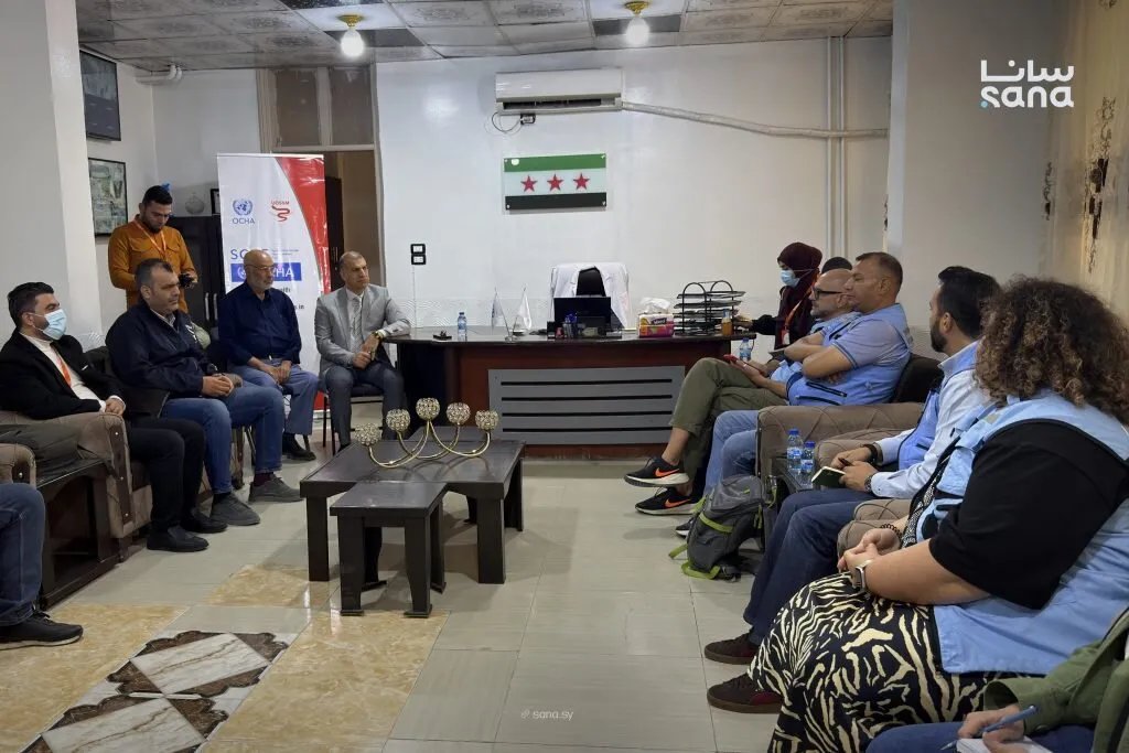 وفد أممي يزور مشفى منبج الوطني لتقييم الاحتياجات الصحية وتوسيع نطاق الدعم