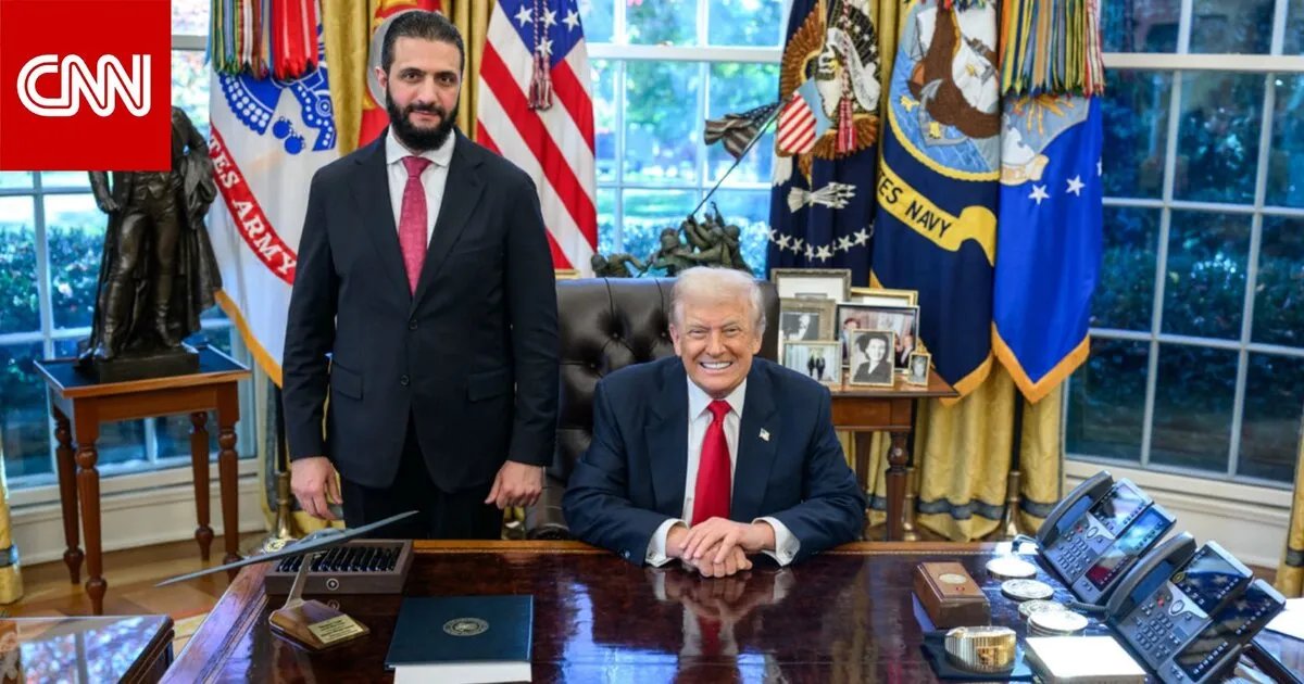 ترامب يشيد بأحمد الشرع ويصفه بـ"داعية سلام" بعد لقائهما في البيت الأبيض