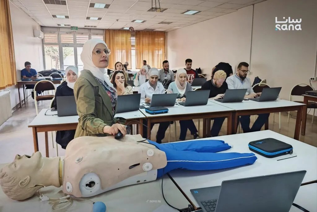 “سامز” تطلق برنامج تدريبيًا متخصصًا لأطباء العناية المشددة في سوريا بتقنيات الإيكو المتنقل