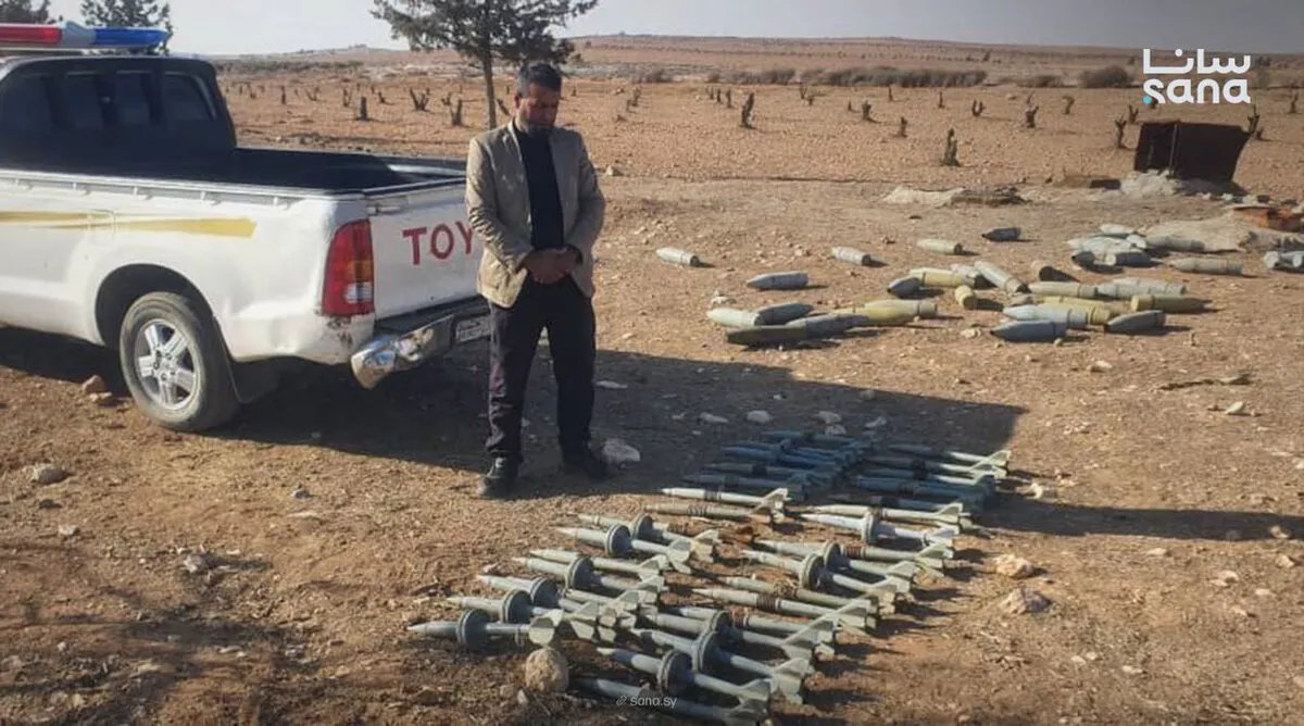 الأمن الداخلي يضبط ترسانة صواريخ مضادة للدروع في ريف حمص