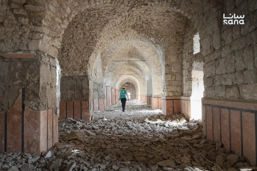 بدء أعمال ترميم المسجد الكبير في معرة النعمان: صرح إسلامي وأثري يعود للحياة