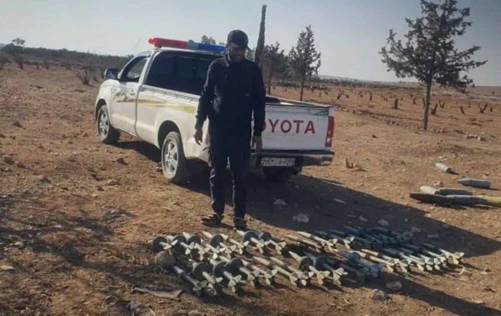 تفاصيل مثيرة: ضبط صواريخ مضادة للدروع في بستان زراعي بريف حمص