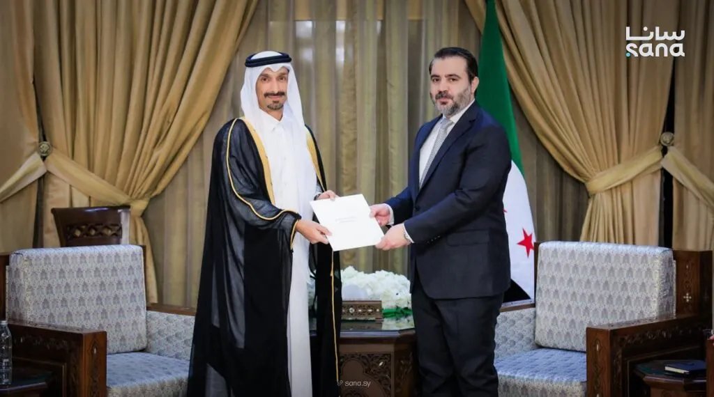 وزير الخارجية السوري يتسلم أوراق اعتماد القائم بالأعمال القطري في دمشق