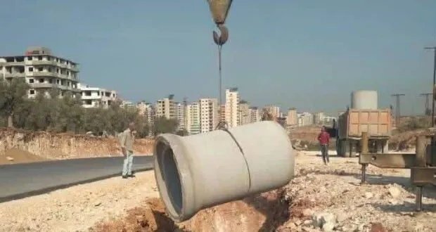 طرطوس: تقدّم ملحوظ في مشروع الصرف المطري بشارع 8 كانون الأول بنسبة إنجاز 76%