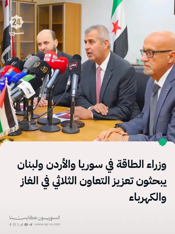 قمة ثلاثية في عمّان: سوريا والأردن ولبنان يعززون التعاون في قطاعي الغاز والكهرباء