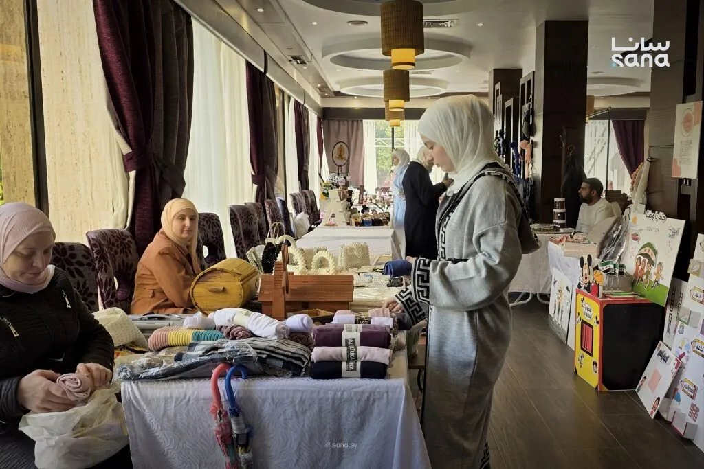 انطلاق فعاليات بازار "أفكار" بنسخته الثلاثين في حمص لدعم المشاريع الصغيرة