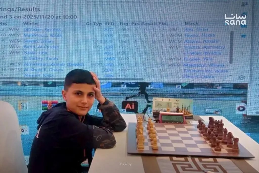 مازن فندي يتألق ويتوج بلقب بطولة العرب للشطرنج السريع في الكويت