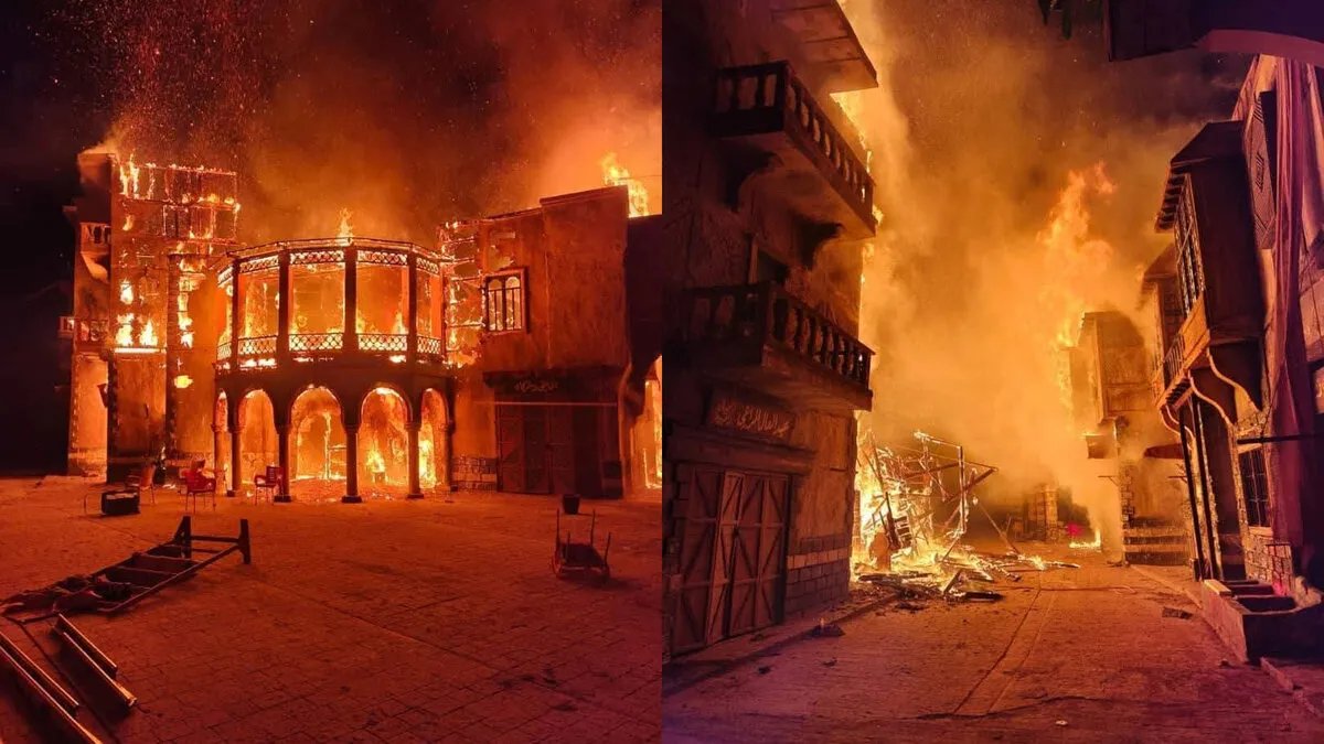 شركة "غولدن لاين" تكشف تفاصيل حريق موقع تصوير مسلسل "النويلاتي" وتؤكد استمرار العمل