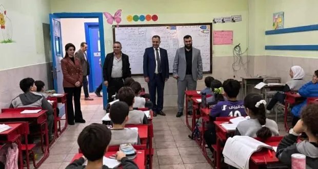 مدير تربية طرطوس يتفقد مدرسة طائر الفينيق الخاصة ويشدد على الارتقاء بالعملية التعليمية