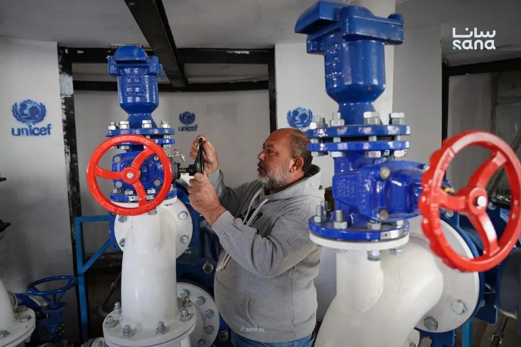 دمشق: مضخات حديثة تعزز إمدادات المياه في مشروع دُمّر وتحسن خدمة الأهالي