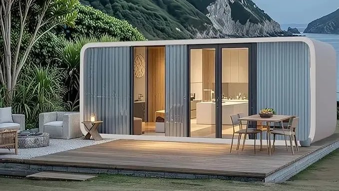 أمازون تحدث ثورة في عالم المنازل: منازل صغيرة قابلة للطي تعمل بالطاقة الشمسية