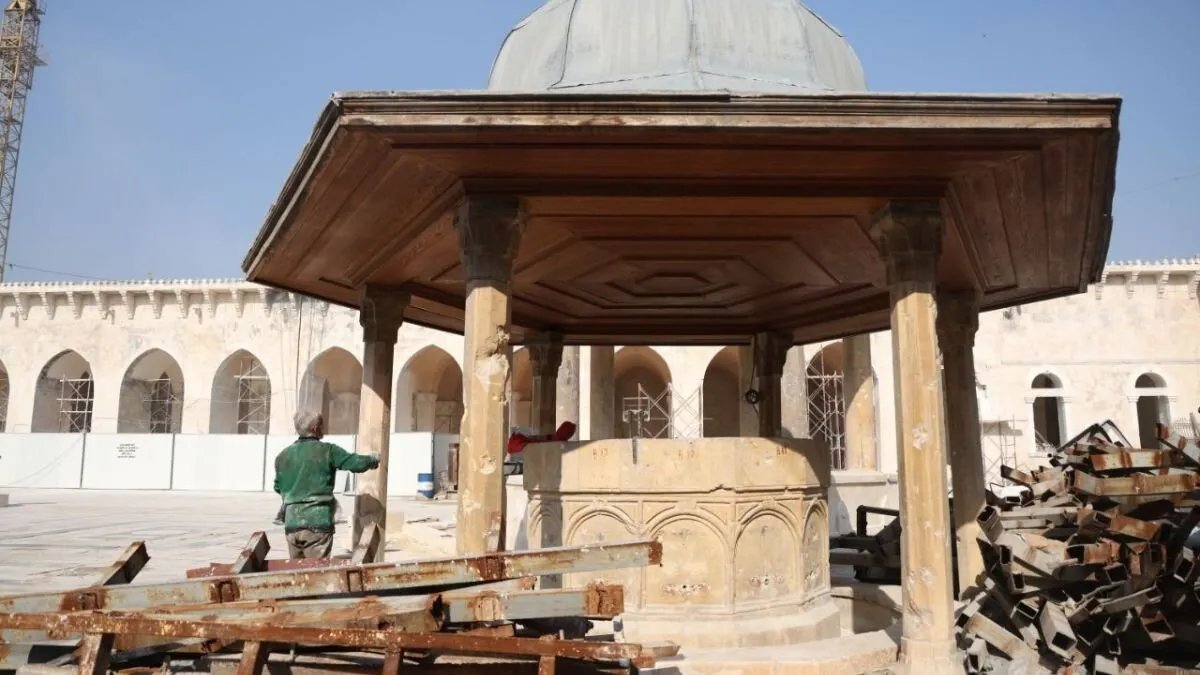 حلب: استئناف ترميم الجامع الأموي الكبير.. عودة معلم تاريخي وديني