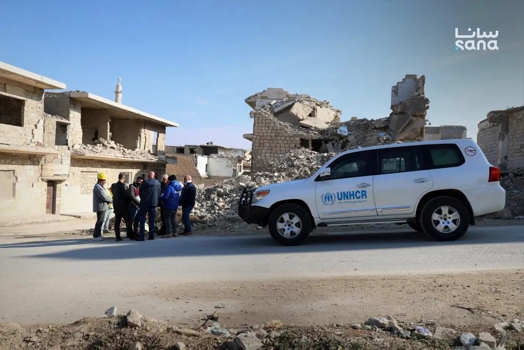 مفوضية اللاجئين تتفقد مشاريع الترميم والخدمات في معرة النعمان وتقيّم الاحتياجات المستقبلية