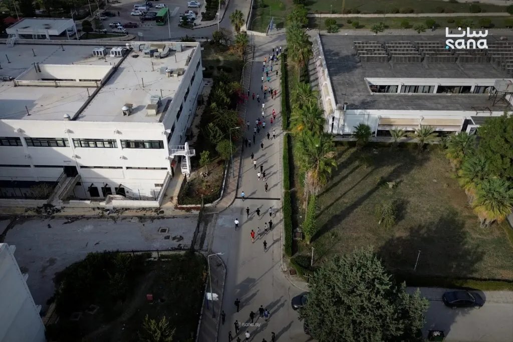 جامعة اللاذقية تحتفي بذكرى التحرير بماراثون رياضي طلابي حافل