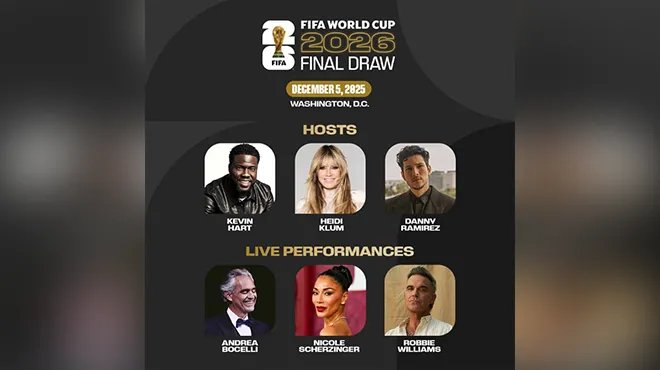 نجوم الفن والرياضة يتألقون في قرعة كأس العالم 2026 بواشنطن