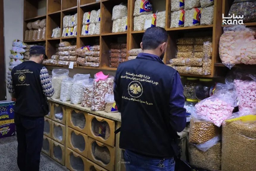 دمشق: تسجيل 1540 ضبطاً تموينياً لمخالفات تجارية خلال شهر