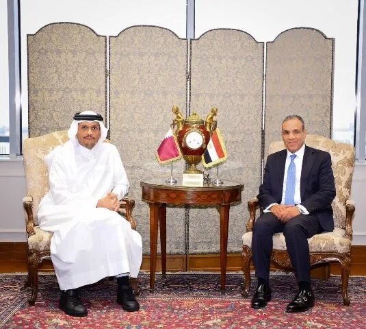 مصر وقطر تؤكدان على أهمية دعم اتفاق وقف إطلاق النار في غزة
