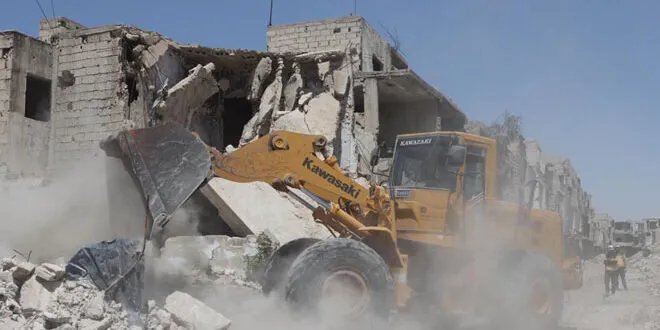 الدفاع المدني تطلق المرحلة الثانية لإزالة الأنقاض في القابون بدمشق: خطوة نحو إعادة الحياة