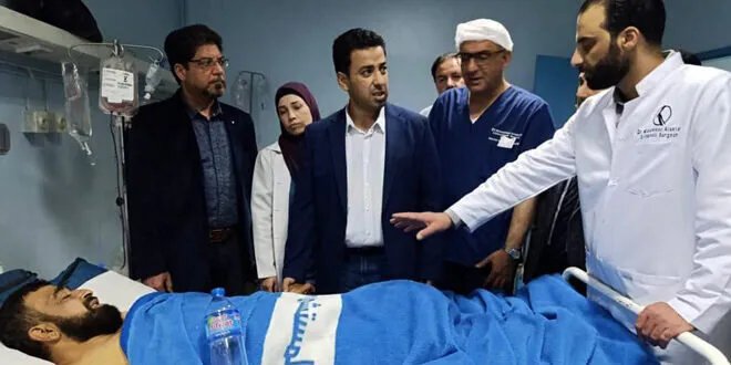 وزير الصحة يتفقد جرحى أحداث جرمانا وأشرفية صحنايا ويؤكد على تقديم أفضل الرعاية